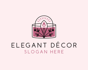 Candle Spa Decor logo design