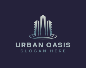 Modern Skyscraper Building logo design