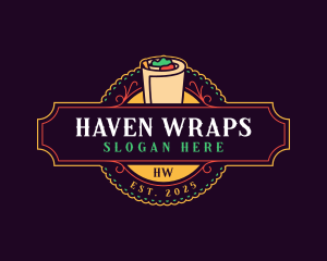 Mexican Food Burrito logo