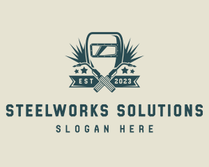 Welder Ironworks Fabrication logo design