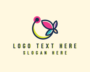 Floral Butterfly Garden Logo