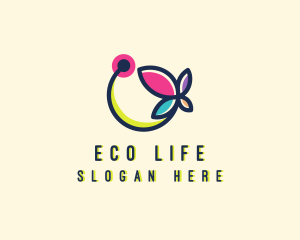 Floral Butterfly Garden logo design