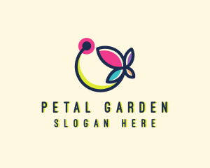 Floral Butterfly Garden logo design