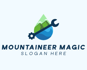 Mountain & Sea Wrench logo design