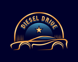 Car Garage Drive logo design