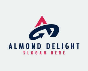 Logistics Arrow Letter A logo design