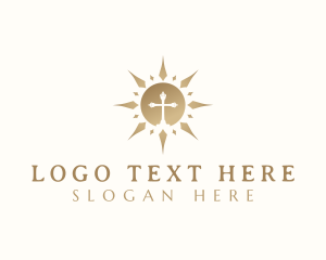 Sun Religious Cross logo