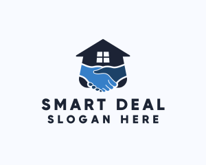 Housing Real Estate Handshake logo design