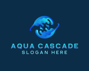 Global Water Splash logo design