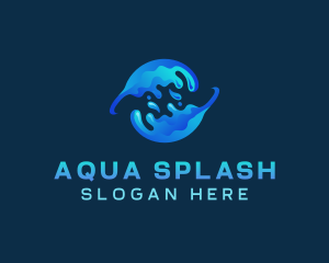 Global Water Splash logo design