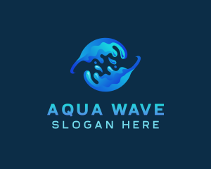 Global Water Splash logo design