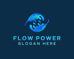 Global Water Splash logo design