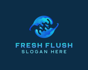 Global Water Splash logo design