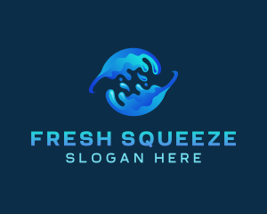 Global Water Splash logo design