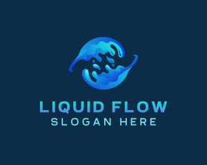 Global Water Splash logo design