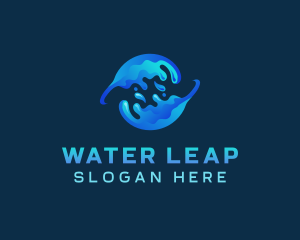 Global Water Splash logo design