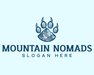 Mountain Paw Bear logo design