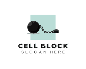 Prison Leg Weight Restraints logo design