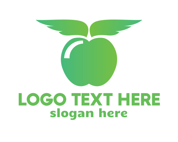 Green Apple logo example 1