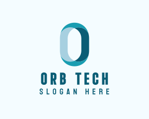 Digital Tech Letter O logo design