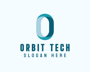 Digital Tech Letter O logo design