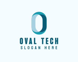 Digital Tech Letter O logo design