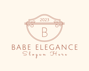 Classic Ornate Shield Boutique logo design