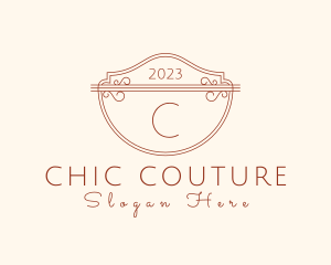 Classic Ornate Shield Boutique logo design