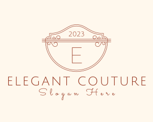 Classic Ornate Shield Boutique logo design