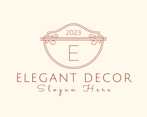 Classic Ornate Shield Boutique logo design