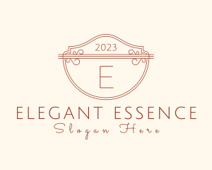 Classic Ornate Shield Boutique logo design