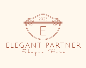 Classic Ornate Shield Boutique logo design