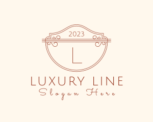 Classic Ornate Shield Boutique logo design