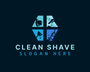 Cleaning Disinfection Sanitation logo design