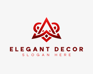 Ornate Decoration Letter A logo design