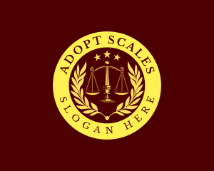 Lawyer Justice Scales  logo design