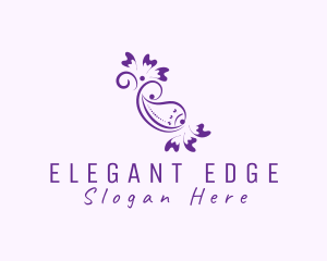 Paisley Floral Ornament logo design