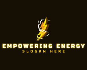 Electricity Thunder Charge logo design