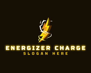 Electricity Thunder Charge logo design