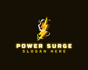 Electricity Thunder Charge logo design