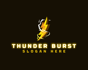 Electricity Thunder Charge logo design