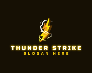 Electricity Thunder Charge logo design