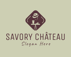 Coffee Dinning Hat  logo design