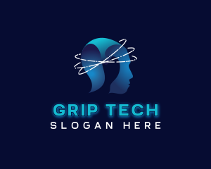 Cyber Tech Artificial Intelligence logo design