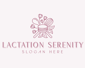 Macaron Pastry Dessert Logo