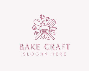 Macaron Pastry Dessert logo design