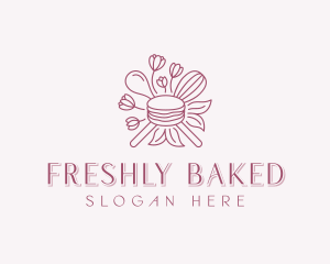 Macaron Pastry Dessert logo design