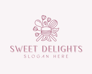 Macaron Pastry Dessert logo design