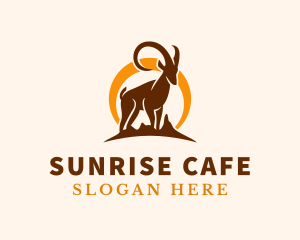 Wild Goat Sunrise logo design