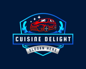 Car Wash Cleaning Logo